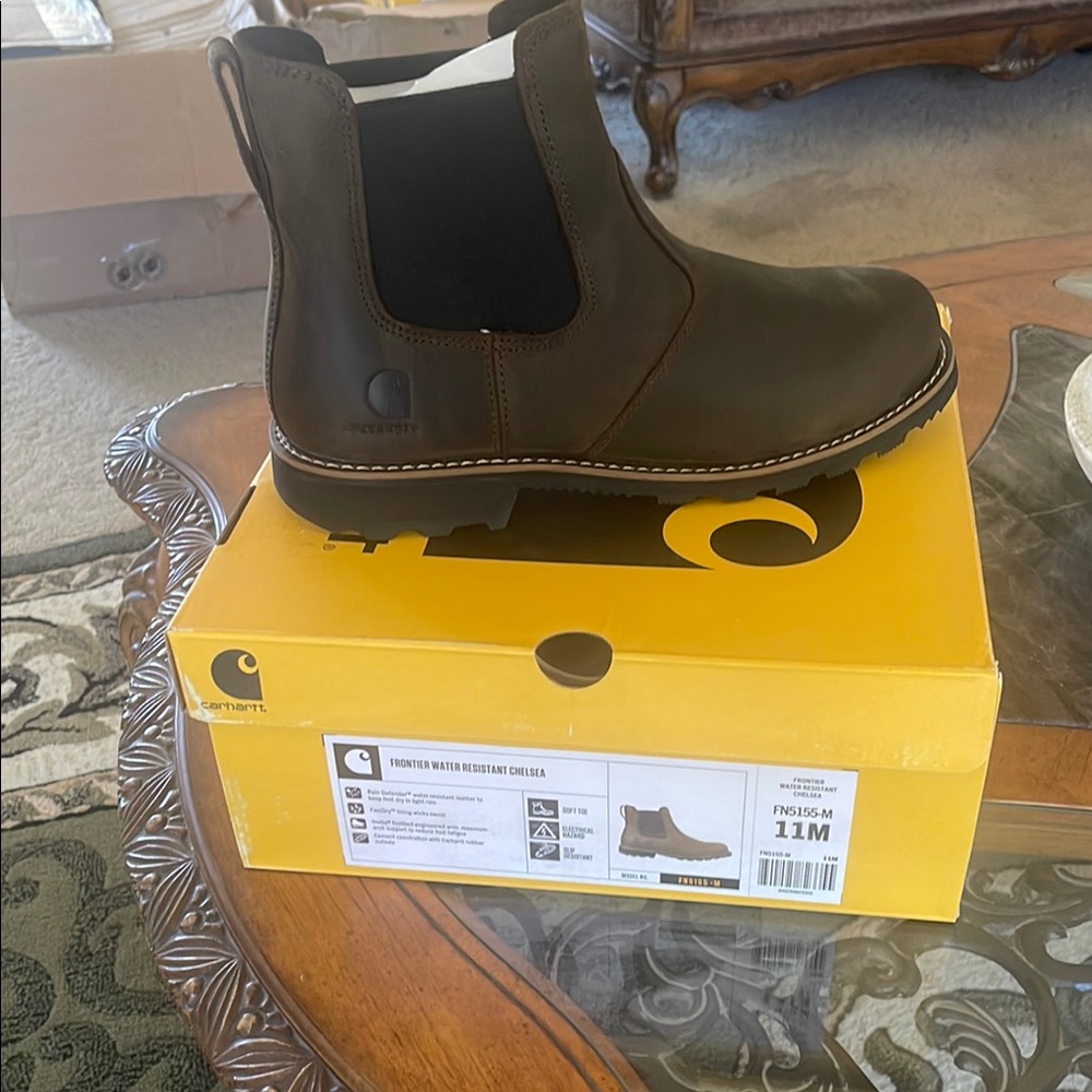 Carhartt Brown Chelsea Boots Durable Design